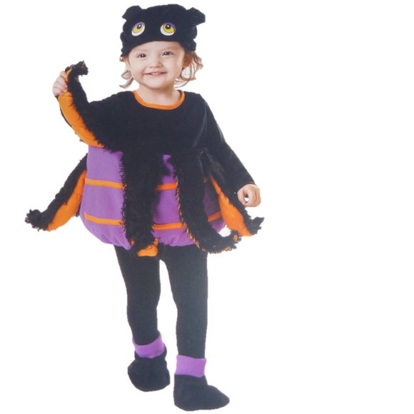 Baby Toddler Boys Girls Little Spider Halloween Costume Size 12-24 mo 2T-4T  NWT - Picture 1 of 2